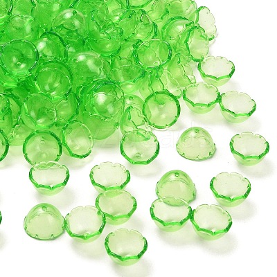 Transparent Acrylic Bead Caps OACR-Z030-03B-1