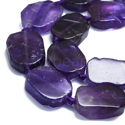 Natural Amethyst Beads Strands G-K245-J12-01-1