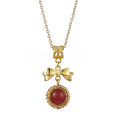 304 Stainless Steel Necklaces NJEW-MZ00026-1