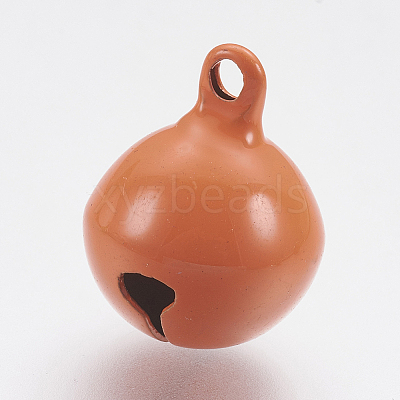 Brass Bell Pendants KK-G281-H08-1