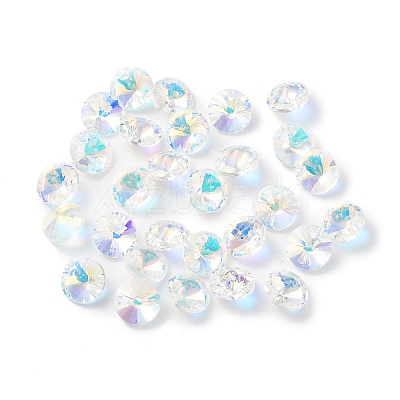 Electroplate Transparent Glass Beads EGLA-Z002-AB11-1