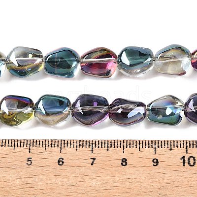 Electroplate Glass Beads Strands EGLA-T021-08H-1