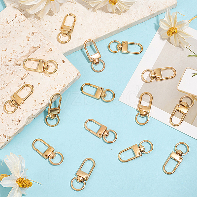 36Pcs Alloy Swivel Clasps PURS-CN0001-12P-1