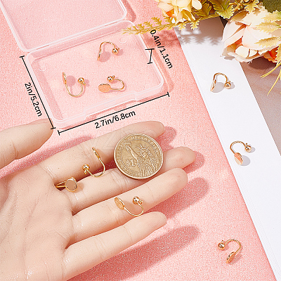 12Pcs Brass Cuff Earring Findings KK-BBC0010-22G-1