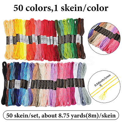 Polycotton Embroidery Floss OCOR-WH20013-019-1