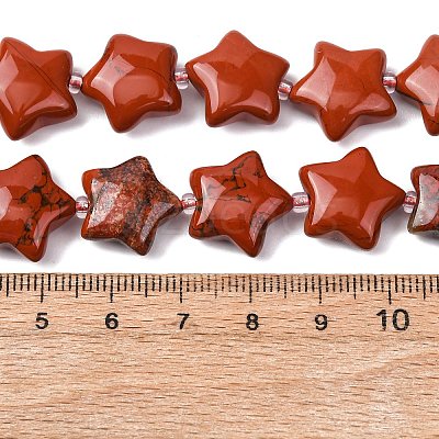 Natural Red Jasper Beads Strands G-K359-E04-1
