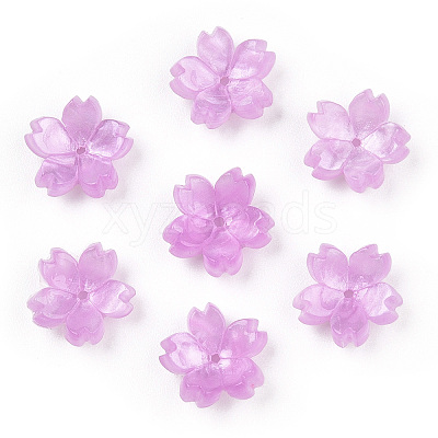 Cellulose Acetate(Resin) Bead Caps X-KK-S161-03E-1
