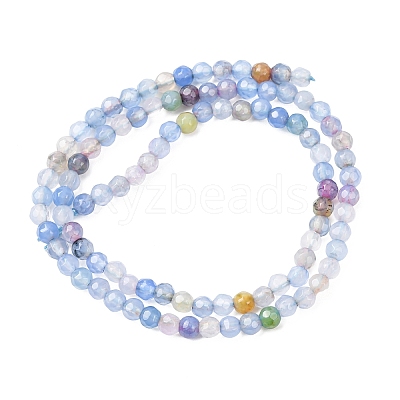Natural Agate Bead Strands G-G882-4mm-C02-1