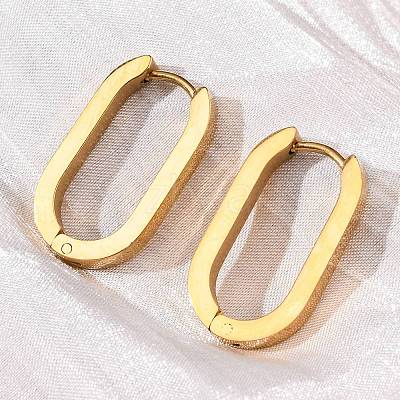 304 Stainless Steel Huggie Hoop Earrings STAS-H156-11C-G-1