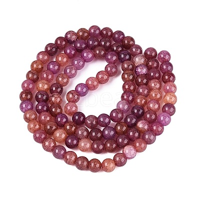 Baking Paint Crackle Glass Beads Strands GLAA-Q106-03A-07-1