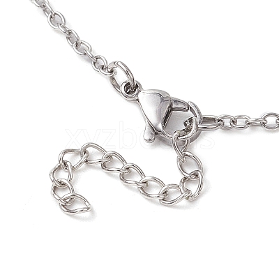 Teather's Day Alloy Red Apple Book Ruler Pendant Necklaces X1-NJEW-TA00185-1