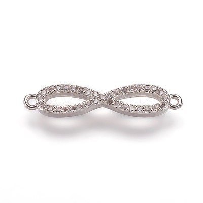 Brass Cubic Zirconia Links ZIRC-K070-11P-1