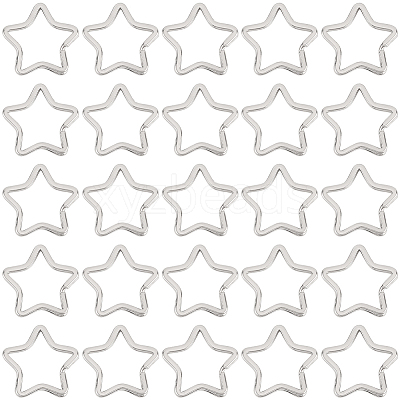 30Pcs Zinc Alloy Split Rings FIND-SP0004-17-1