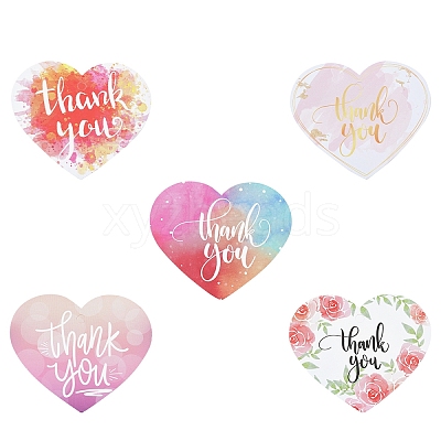 Coated Paper Thank You Greeting Card DIY-FS0007-76C-1