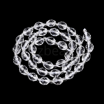 Natural Quartz Crystal Beads Strands G-N342-35-8x6-15-1