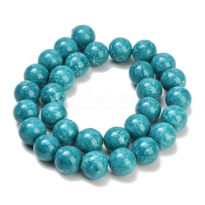 Baking Paint Glass Beads Strands GL-CBA8F4B-02D-1