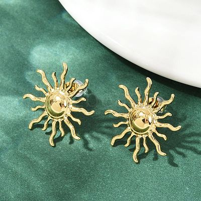304 Stainless Steel Stud Earrings EJEW-H164-01B-G-1