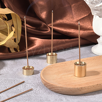 3Pcs 3 Style Brass Incense Burner Holder AJEW-GA0003-75-1