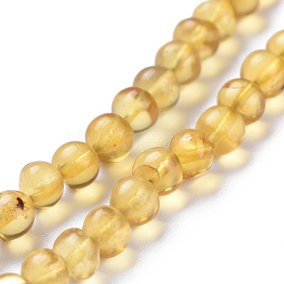 Natural Amber Beads Strands G-K308-C02-5mm-1