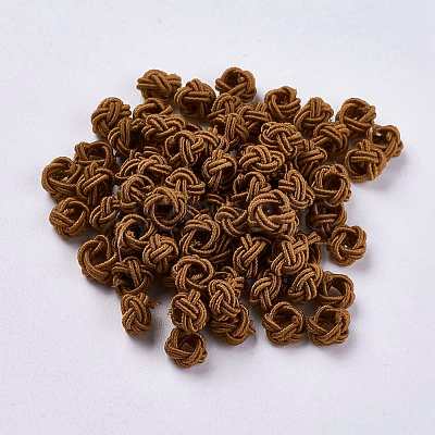 Polyester Weave Beads WOVE-K001-A15-1