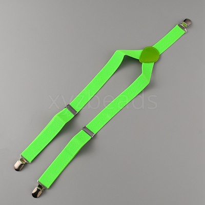 Adjustable Polyester Y-Shaped Heavy Duty Suspenders AJEW-WH0307-23L-1