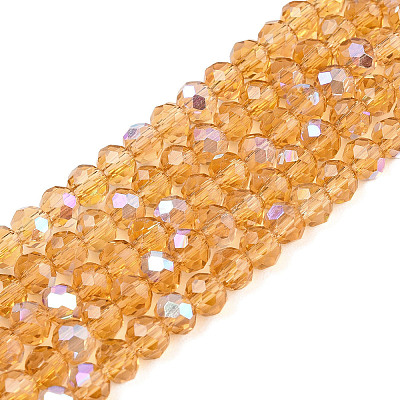 Electroplate Glass Beads Strands EGLA-A044-T4mm-L23-1