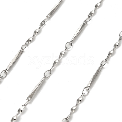 304 Stainless Steel Twisted Bar Link Chains CHS-A016-53P-A-1