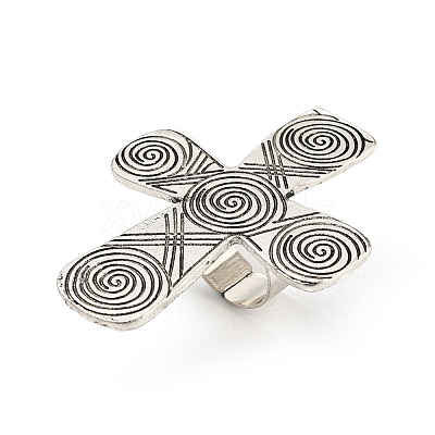 Alloy Adjustable Ring RJEW-K260-01A-P-1