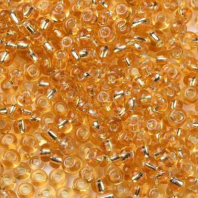 6/0 Transparent Glass Round Seed Beads X-SEED-J010-F6-22B-1