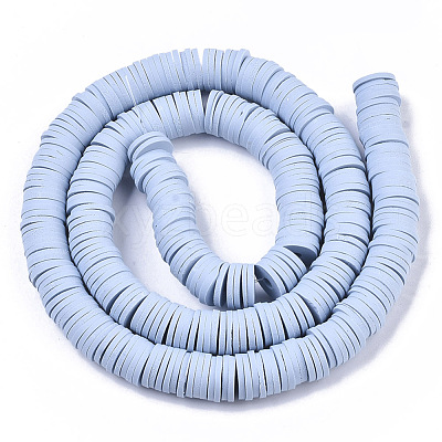 Handmade Polymer Clay Beads Strands CLAY-R089-8mm-024-1