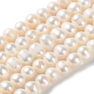 Natural Cultured Freshwater Pearl Beads Strands PEAR-E018-40-1
