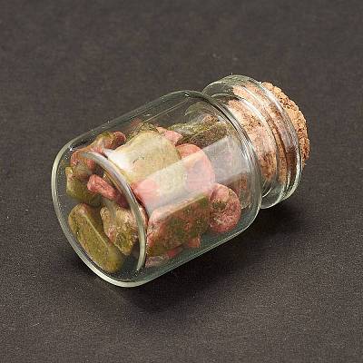Transparent Glass Wishing Bottle Decoration DJEW-A001-01C-21-1