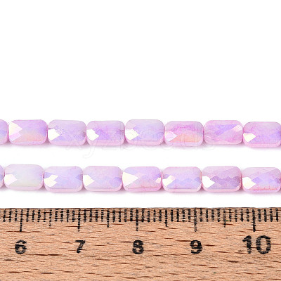 Anti-Tarnish Electroplate Glass Beads Strands GLAA-T025-29C-1