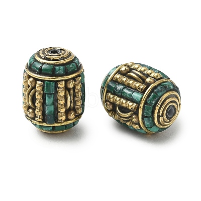Handmade Tibetan Style Beads KK-Z157-08AG-02-1