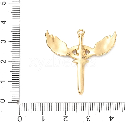 304 Stainless Steel Rhinestone Pendants STAS-Q119-24G-03-1
