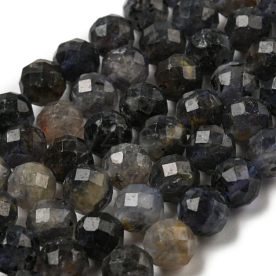 Natural Iolite Beads Strands G-A097-A14-09-1