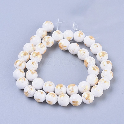 Natural Mashan Jade Beads Strands G-F670-A18-10mm-1
