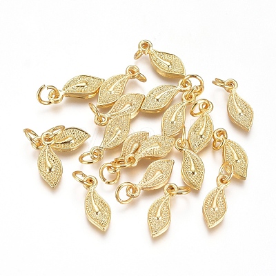 Electroplated Alloy Charms PALLOY-G267-14G-1