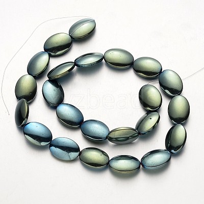 Electroplate Non-magnetic Synthetic Hematite Beads Strands G-F300-09-07-1