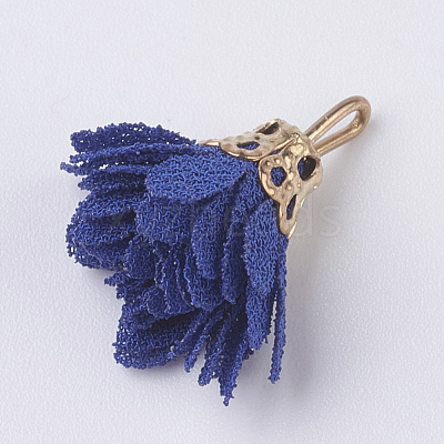 Cloth Flower Pendants Decoration IFIN-K036-07-1