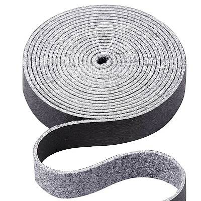 Flat Microfiber Imitation Leather Cord LC-WH0006-07A-02-1