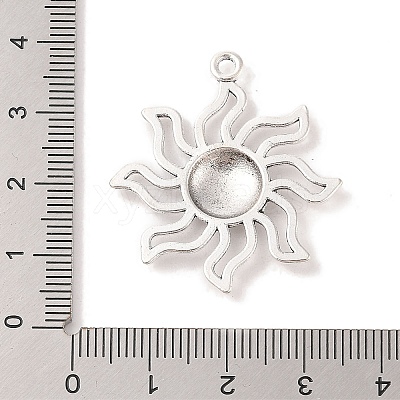 Tibetan Style Alloy Solar Eclipse Pendants TIBEP-R304-004AS-LF-1