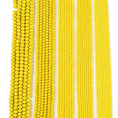 Opaque Solid Color Imitation Jade Glass Beads Strands LS-EGLA-A044-P8mm-D04-1