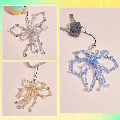 1Pc Glass Mobile Straps HJEW-SZ0001-59D-1