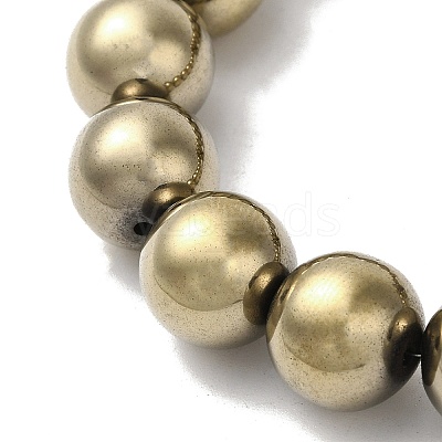 Electroplated Synthetic Magnetic Hematite Beads Strands G-I364-K01-02-1