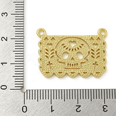 Halloween Theme Rack Plating Brass Pendants KK-Z067-18G-01-1