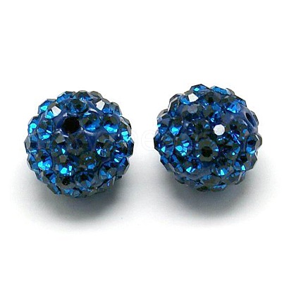 Polymer Clay Rhinestone Beads RB-H258-HD10mm-243-1