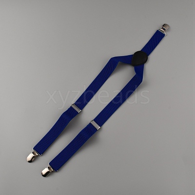 Adjustable Polyester Y-Shaped Heavy Duty Suspenders AJEW-WH0307-23H-1