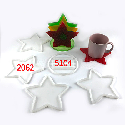 DIY Cup Mat Silicone Molds DIY-SZC0001-06-1
