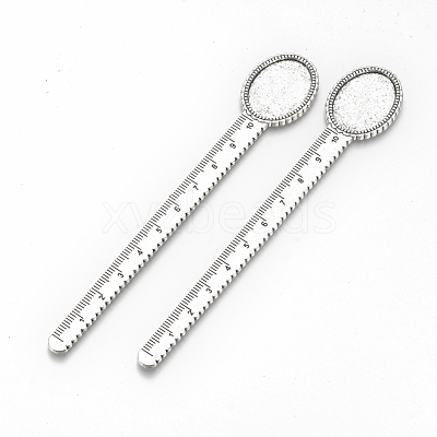 Tibetan Style Alloy Cabochon Setting TIBE-R001-01AS-1